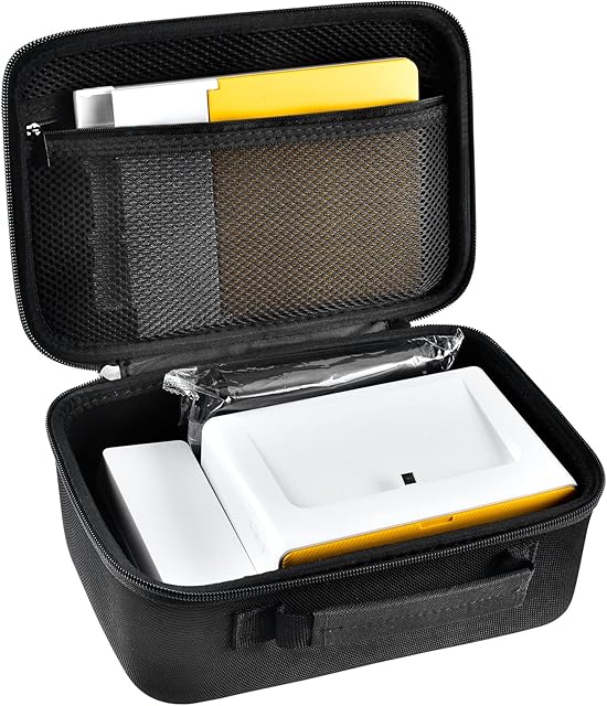 Case Compatible with Kodak Dock Plus/for Kodak Dock Premium Wi-Fi Portable 4x6 Instant Photo Printer. Bluetooth Photo Printing Holder for Adapter, Cartridge, Paper, Power Cord (Box Only) - Black