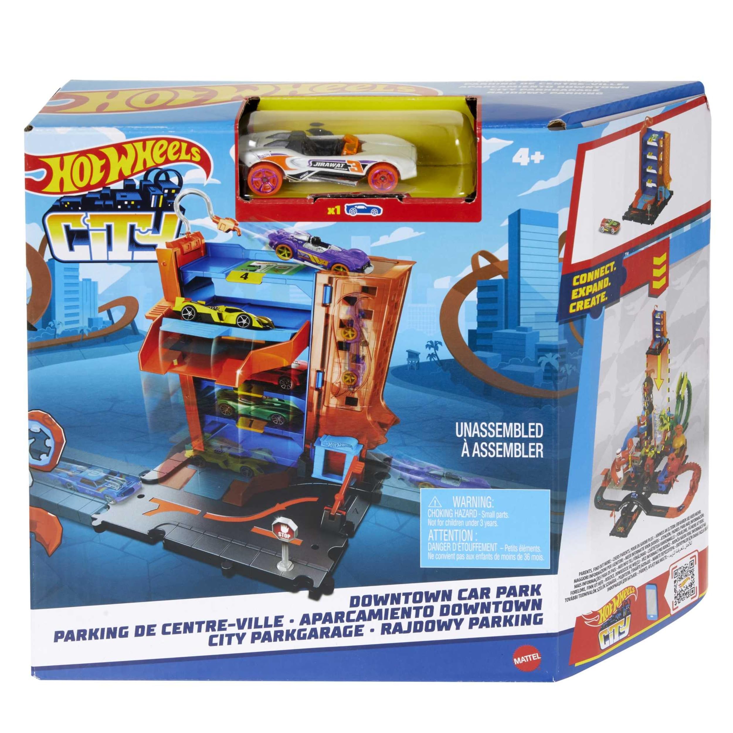 Hot Wheels City - Parking para Coches, Pistas para Coches de Juguete (Mattel HDR28)