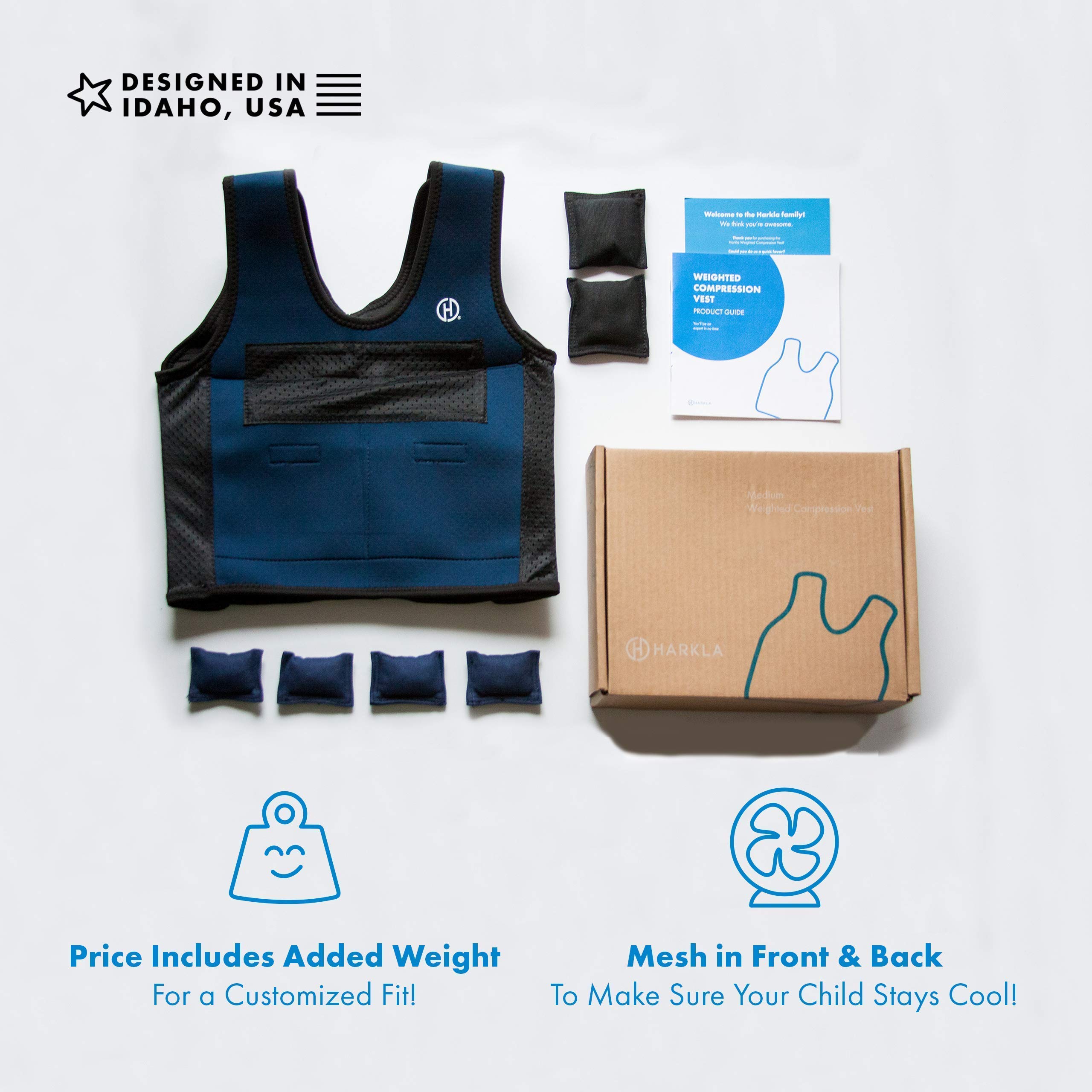 Weighted Compression Vest for Children (Ages 2 to 4) by Harkla Helps