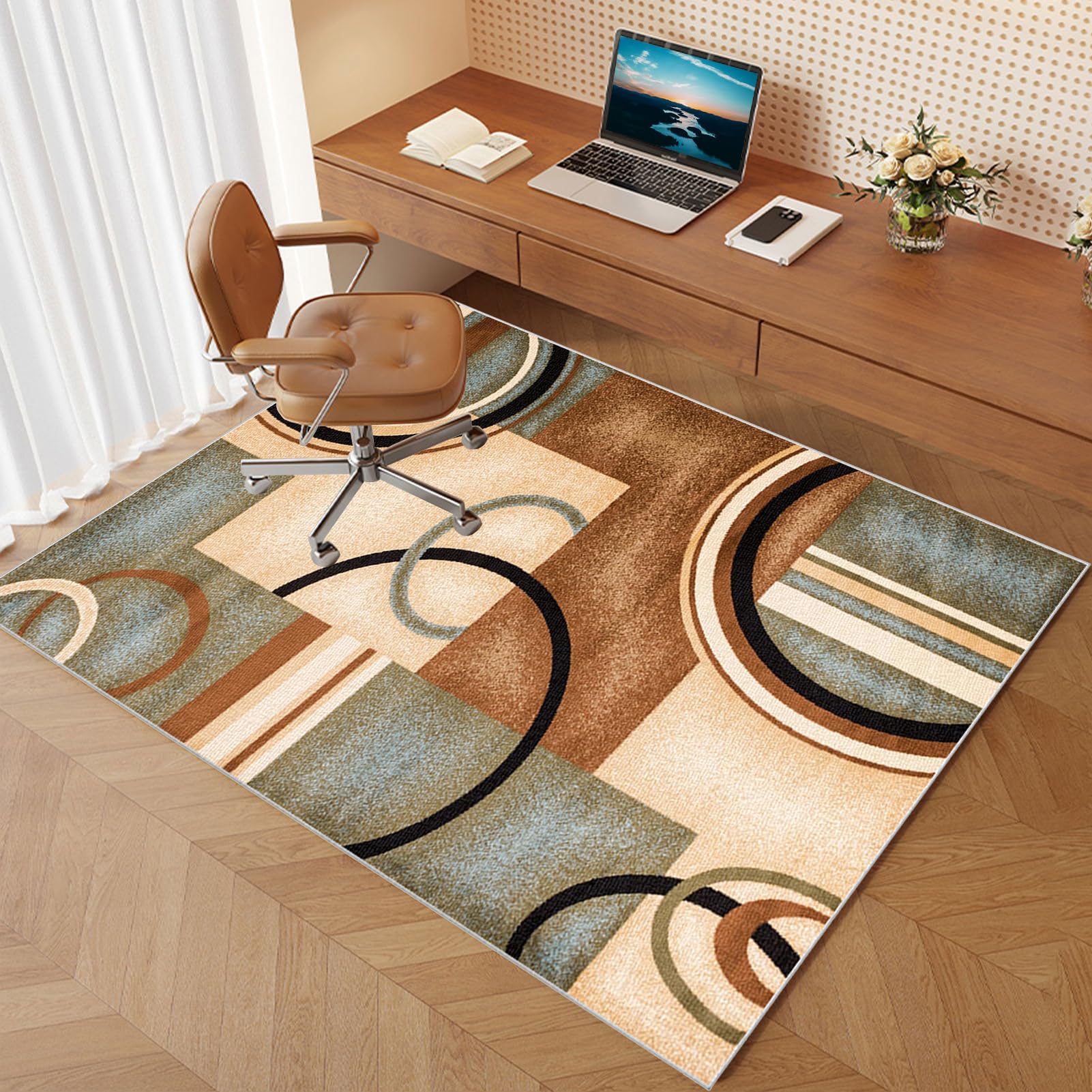 Chair Mat for Carpet Floors Rectangle Office Computer Floor Mat for Carpet Rolling Chairs Gaming Rug Home Large Anti-Slip Floor Protectors Mat Large Protectors floors Gaming Chair Mat 200 x 300 cm