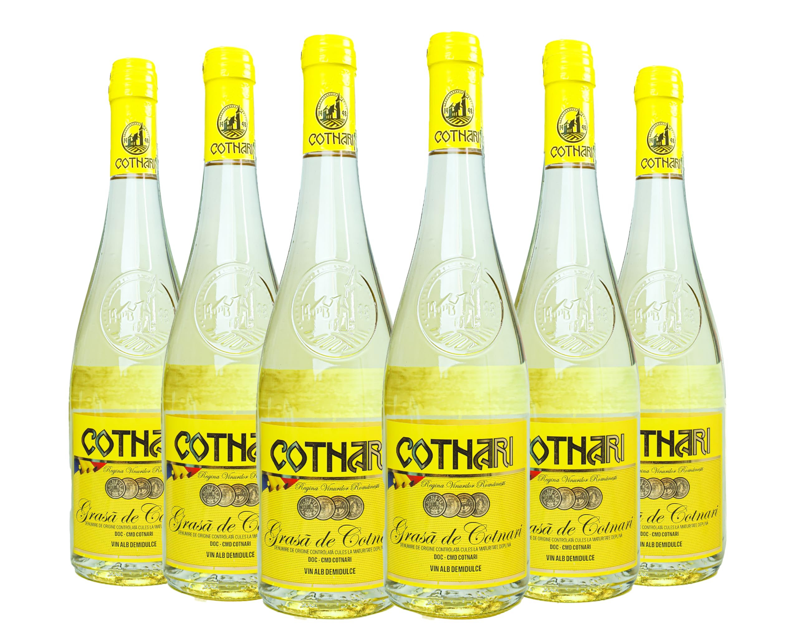 Cotnari | Grasa de Cotnari – Rumänischer Weißwein lieblich | Weinpaket (6 x 0.75 L) DOC-CMD
