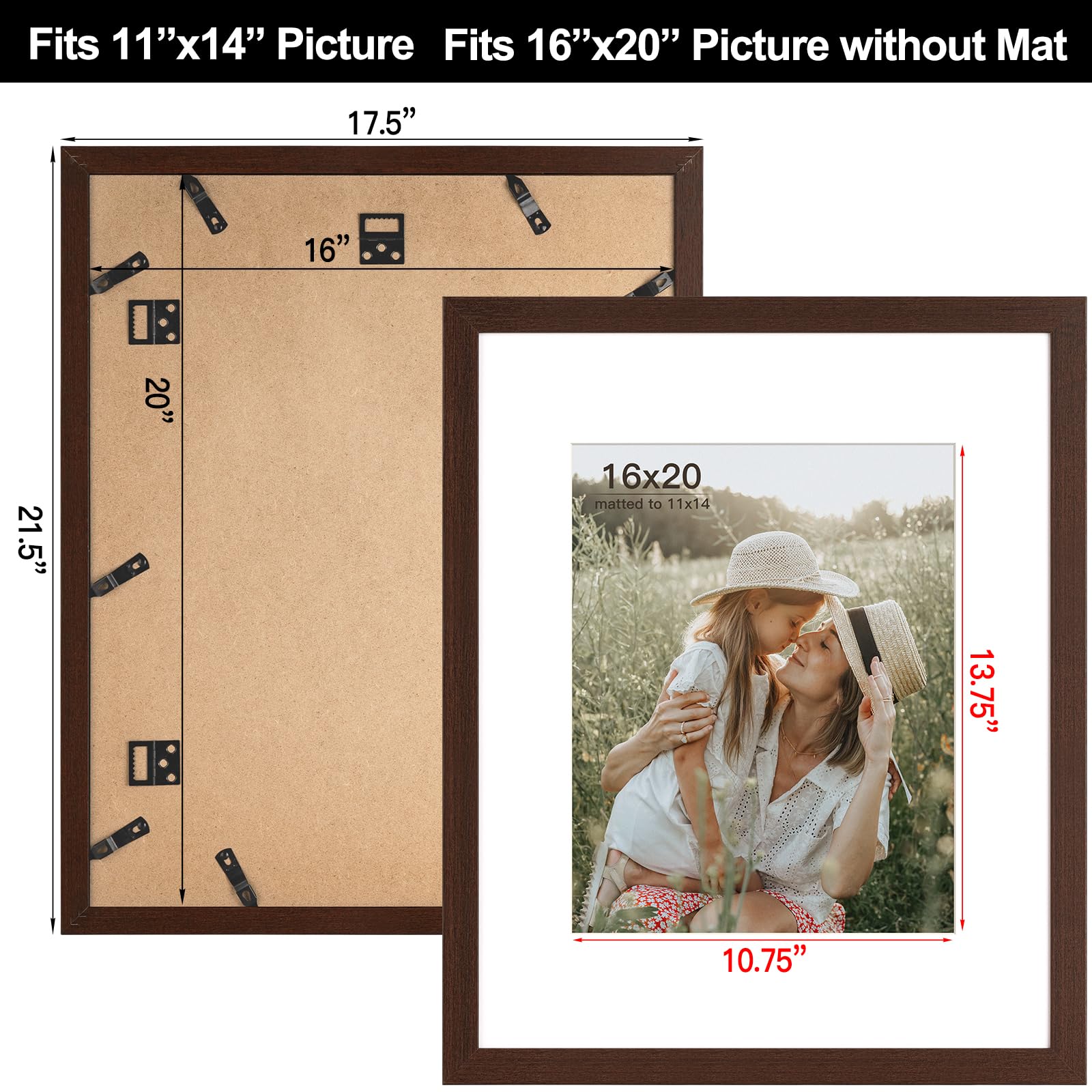 Amazon.com - Momentworth 16x20 Picture Frame with Mat for 11x14