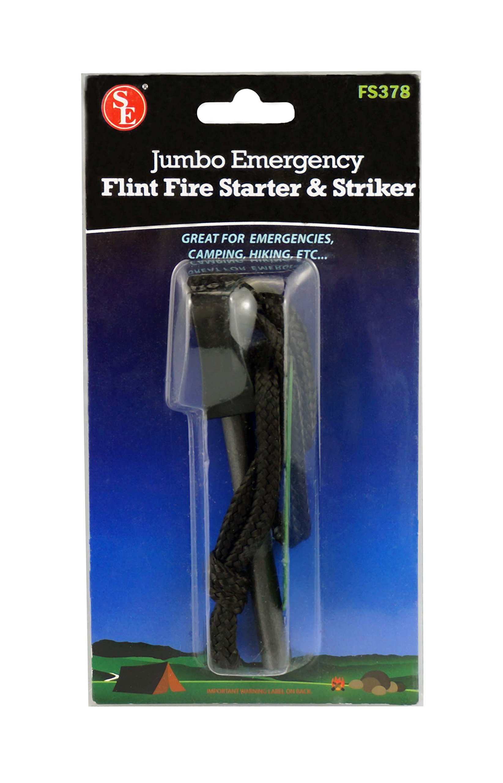 SE Jumbo Emergency Flint Firestarter and Striker - FS378