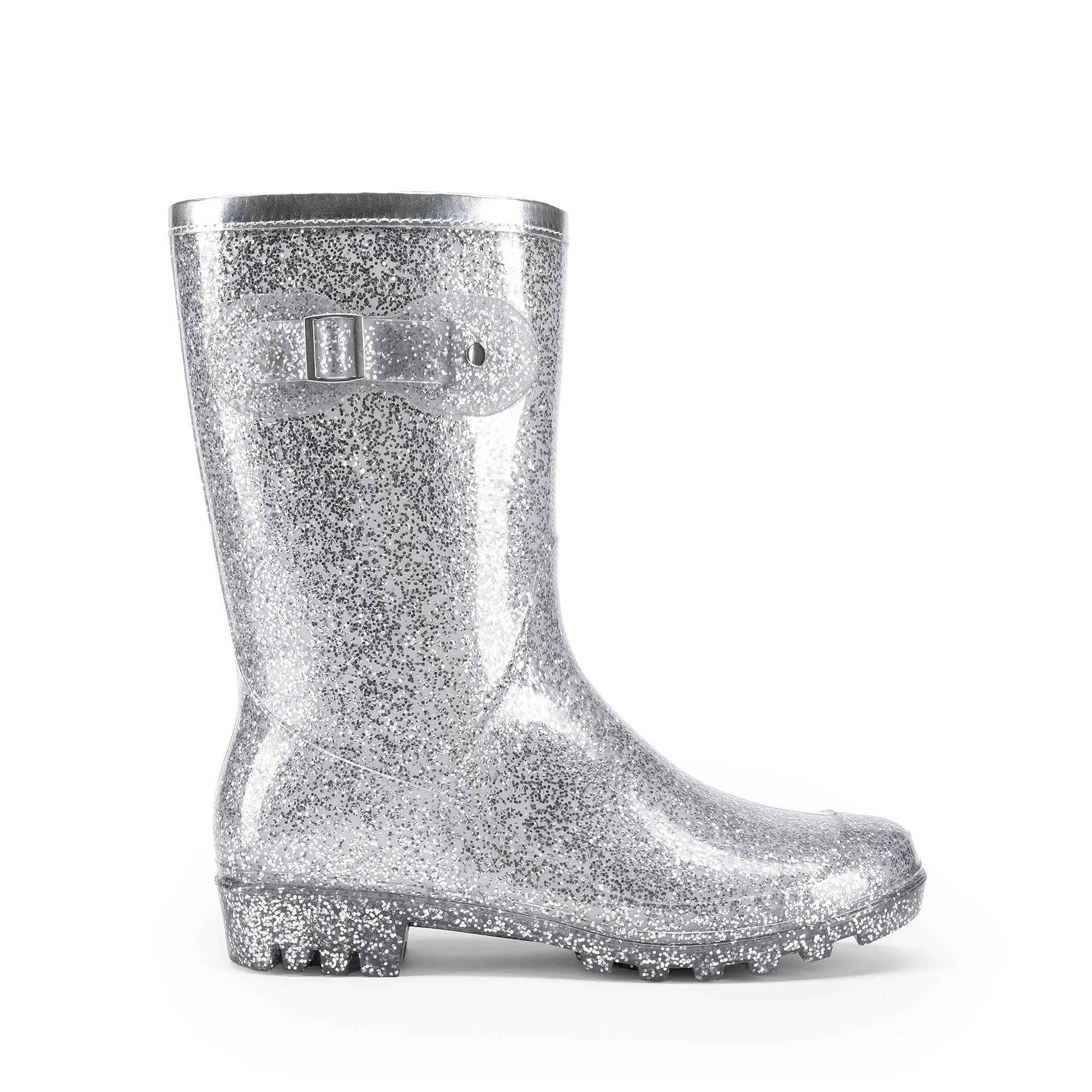 DREAM PAIRS Bottes de Pluie Mi-Mollet sans Couture pour Femmes Imperméables Bottes Wellington Antidérapantes et Confortables DWEMRB2507