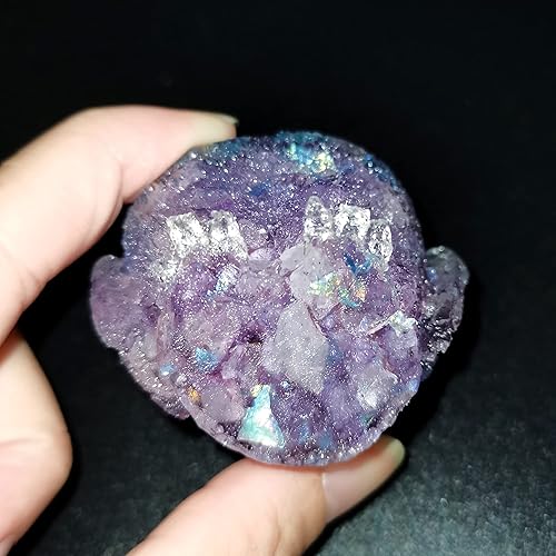 Miniatura 7 de Estatua de búho de cristal natural tallada a mano con piedras preciosas curativas de Reiki, figuras de animales, decoración del hogar, oficina,