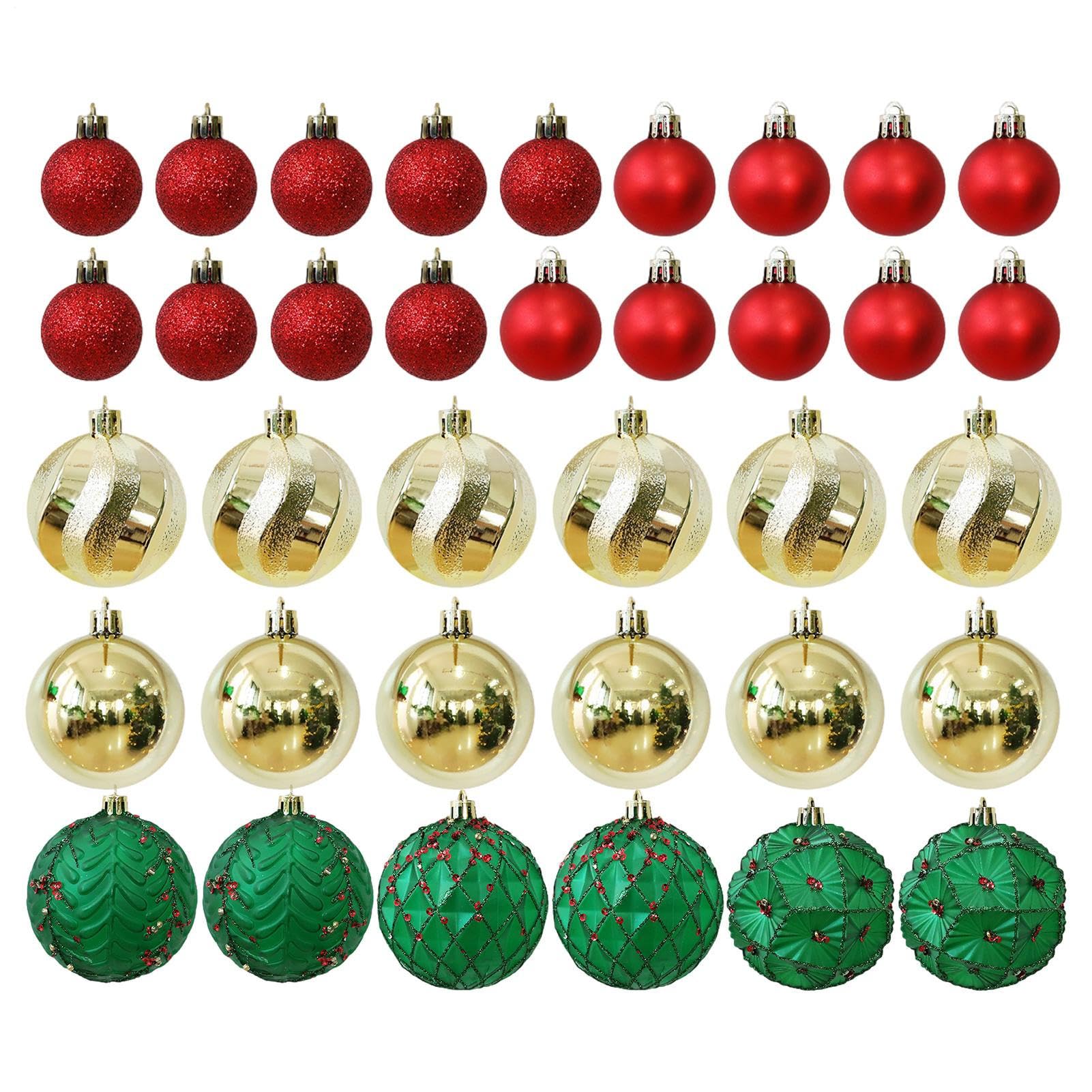 Boules de Noël et pendentifs colorés de qualité supérieure pour sapin haut de gamme