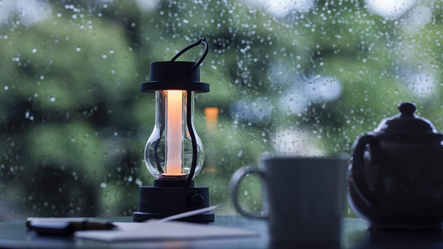 BALMUDA Combo Pack The Lantern Black & Navy | Rechargeable LED Lantern | 3 Light Modes: Candle, Amber, & Warm White | Battery Operated