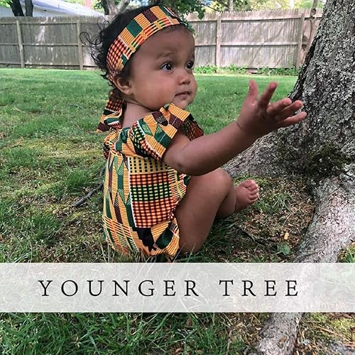 Vista 3 de YOUNGER TREE - Conjunto de ropa para bebé, diseño africano Dashiki Ankara