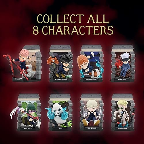 Miniatura 6 de YuMe Caja ciega oficial de Jujutsu Kaisen (paquete de 2) – Figuras coleccionables misteriosas caja ciega incluye Yuji, Gojo, Megumi, Nobara y más –
