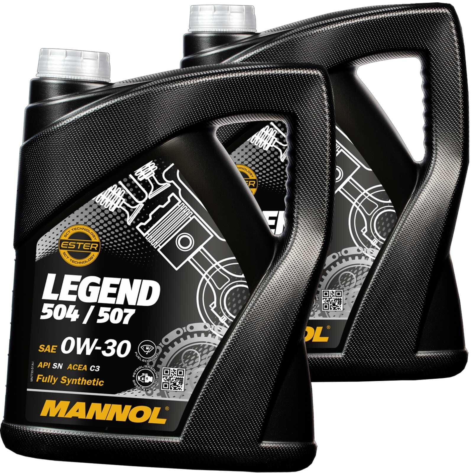 SCT Mannol 2x Motoröl (5 L) | MN7730-5, 5L Mannol Legend 504/507 0W-30, Mannol 7730 Legend 504/507 0W-30