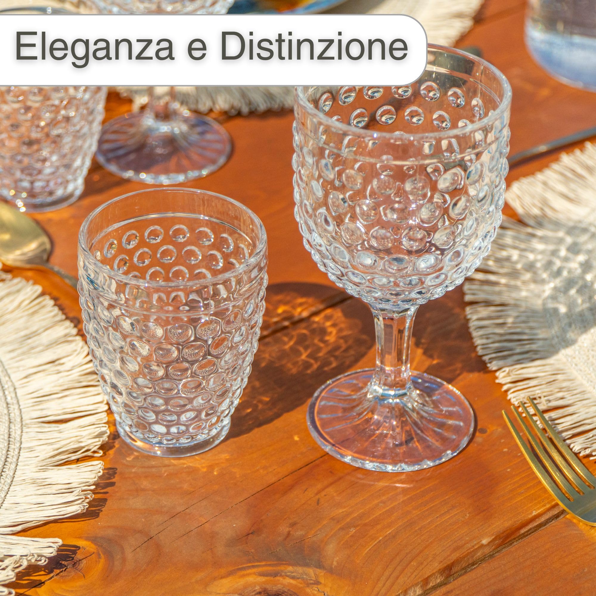 Set bicchieri da birra (x6) e vassoio in legno di eucalipto | Maisons