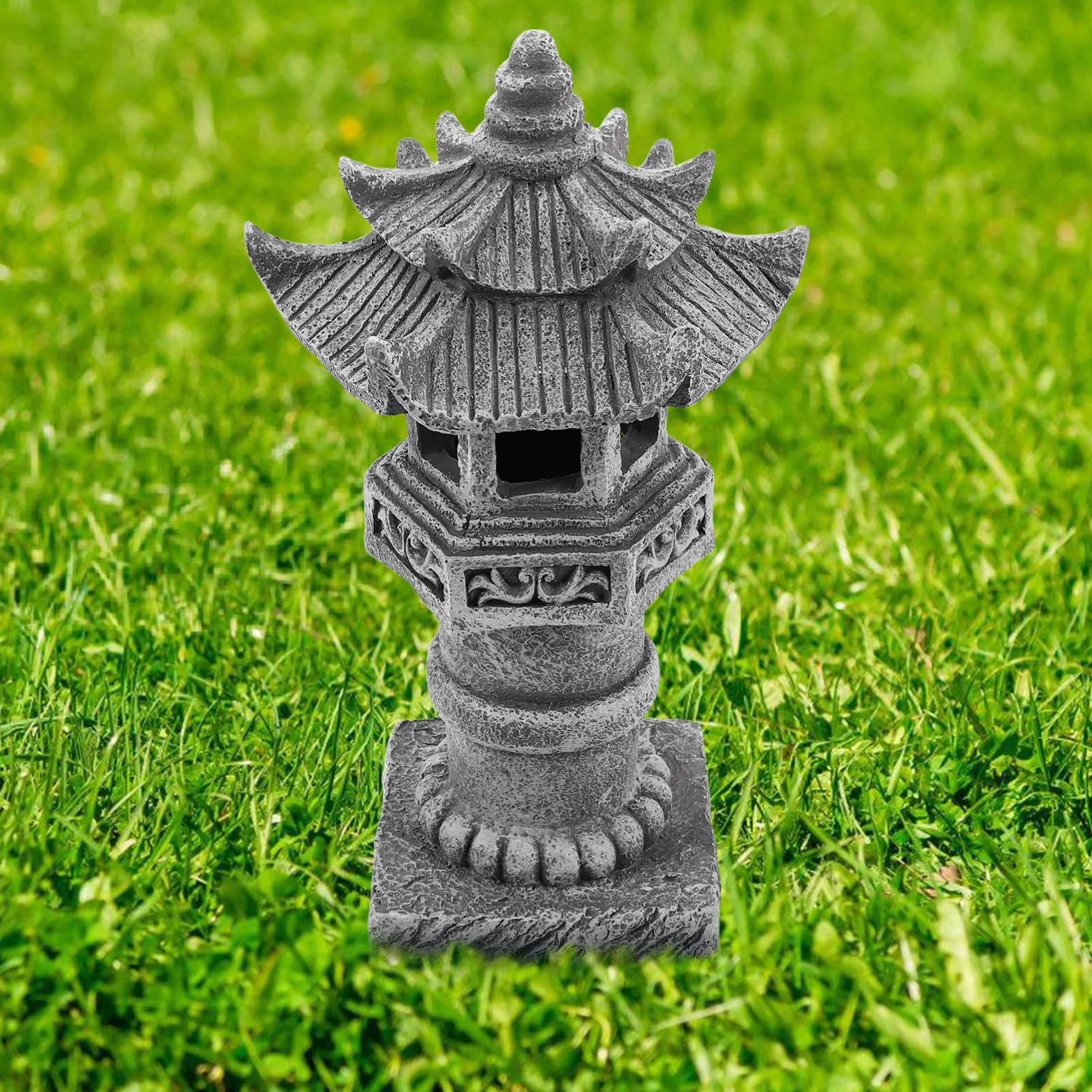 Pagoda Statua z Żywicy Stylu Azjatyckim Ozdoba Do Ogrodu Zen i Trwała Idealna Dziedziniec Ogród