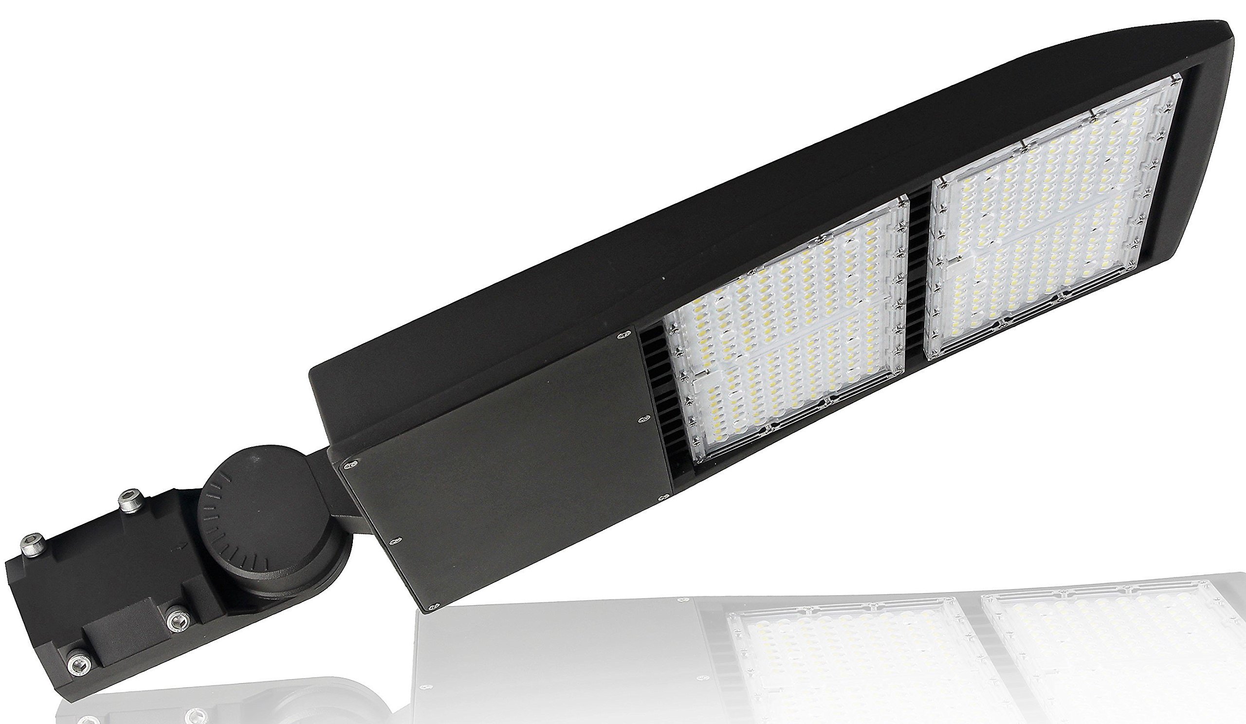 High Voltage 277-480V - 42,000 Lumen - 300 watt - Slip FIT Mount - NextGen III LED Shoebox Lights - Dimmable - Brown Housing