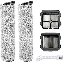 iFloor 3 Filter and Roller Brush Replacement for Tineco iFloor 3 and Floor One S3 Cordless Wet Dry Vacuum Cleaner, 2 Brush Rollers and 2 Filters