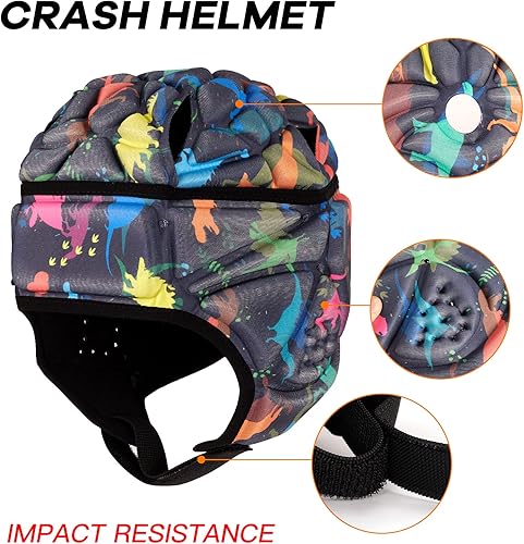 Miniatura 3 de Casco de rugby, suave casco de fútbol 7v7, casco de rugby, suave acolchado, casco de rugby, protector de cabeza para autismo, necesidades
