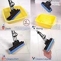 Vista 3 de Kitchen + Home PVA - Recambios de cabezal de fregona con rodillo de esponja (3 unidades)