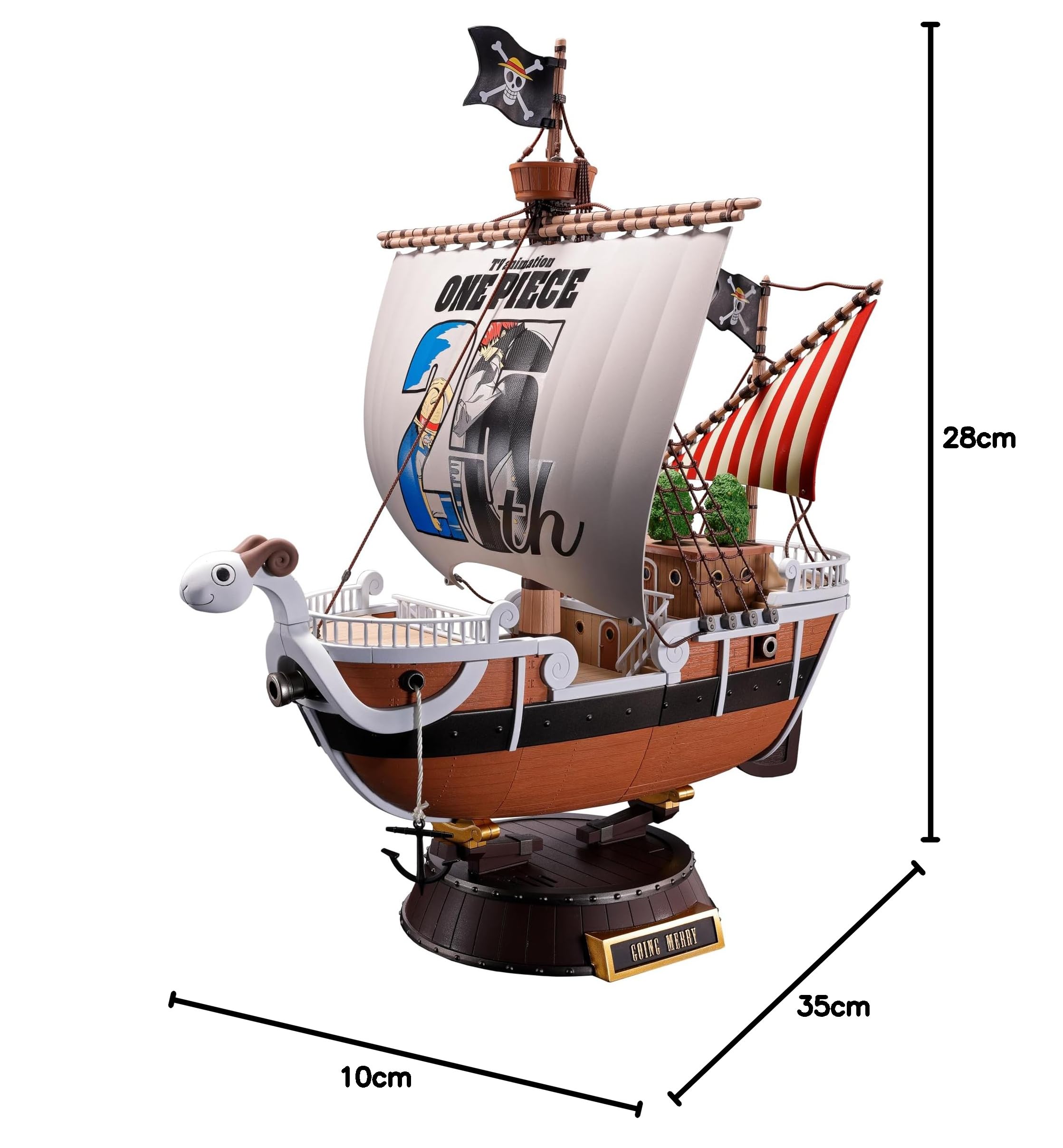 TAMASHII NATIONS S.H Figuarts One Pience Chogokin - Going Merry (edición Conmemorativa del 25 Aniversario)