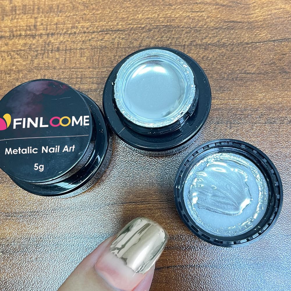 Sliver Metalic Painting Gel Nail Polish Chrome Liner Drawing Flower Mirror Slivery UV Gel Polish