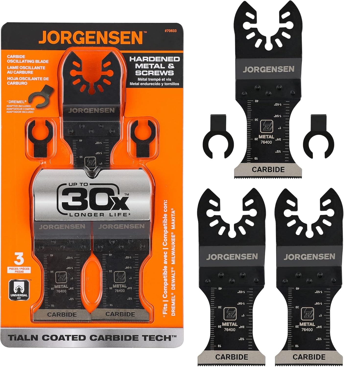 3 Pack Oscillating Saw Blades & Oscillating Tool 5