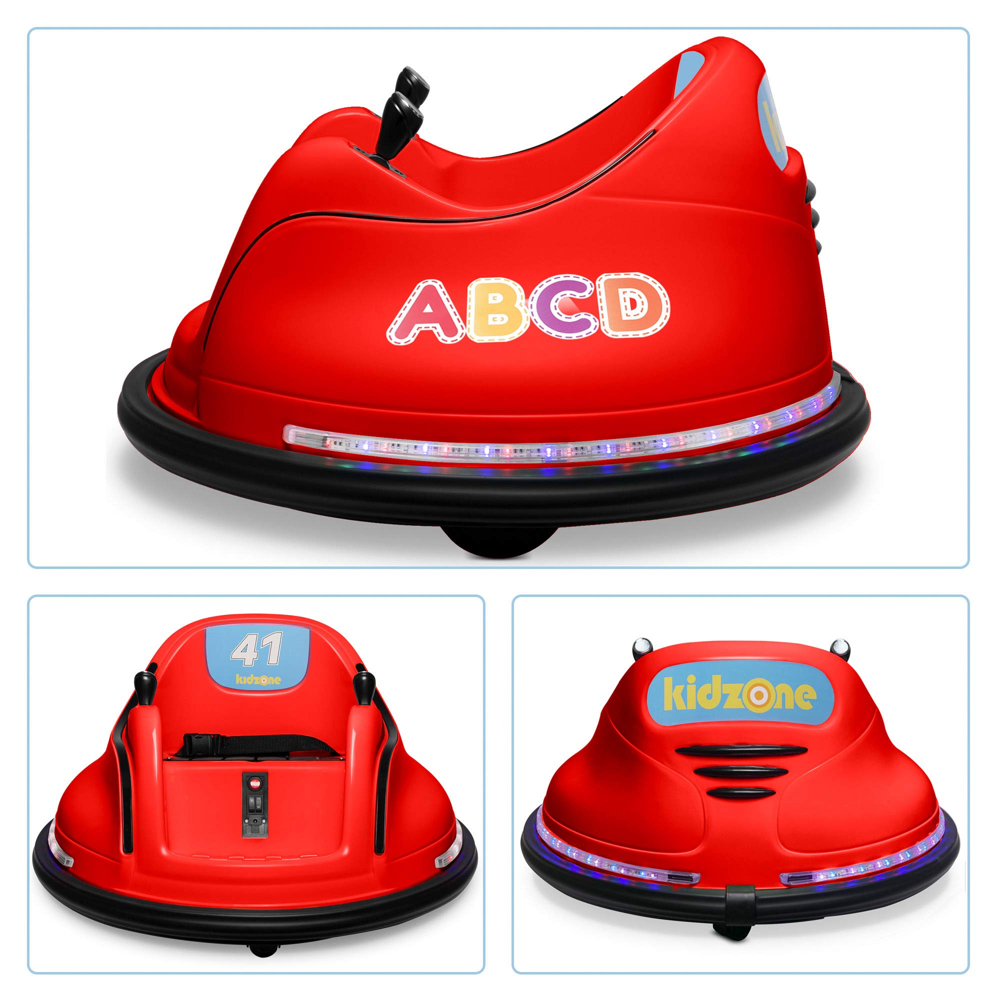 Kidzone DIY Sticker Race Car 12V Kids Toy Electric Ride On Bumper Car