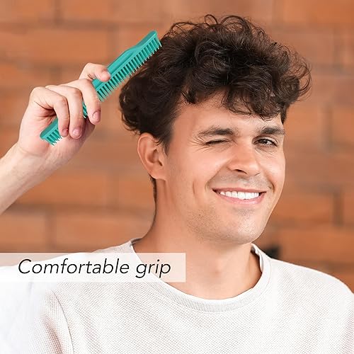 Miniatura 79 de Allegro Combs Peines de dientes anchos #70 para definir el peine de 3 filas de dientes anchos para cabello rizado, peine para mujeres, estilistas