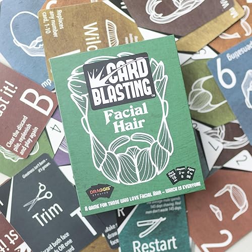 Miniatura 4 de Draggis Studios Juegos de cartas de vello facial para noche de juegos familiar gran regalo de cumpleaños para papá abuelo hermano mayor o novio