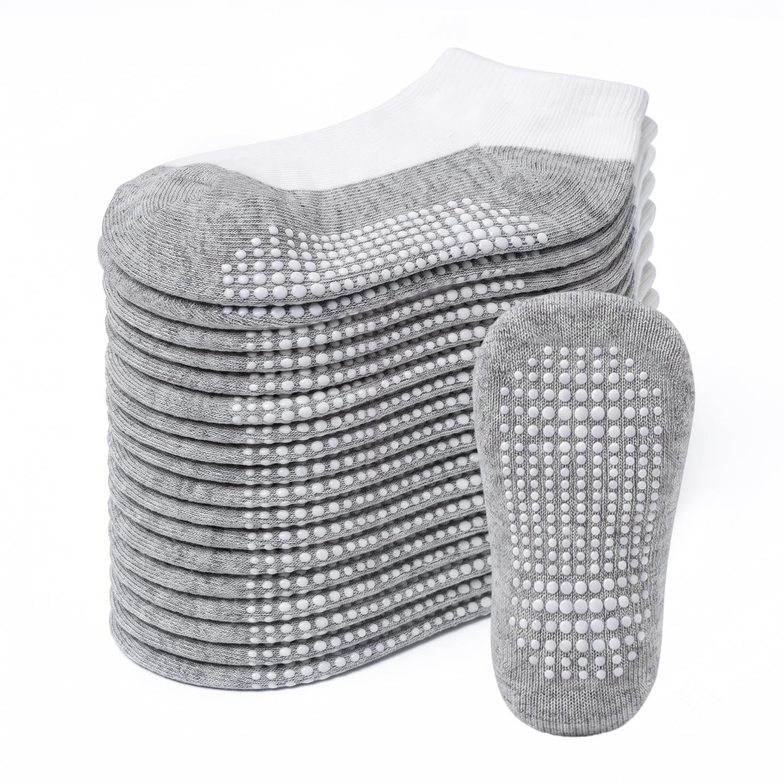 Non-Slip Baby Cotton Ankle Socks with Grippers for Toddler Walking