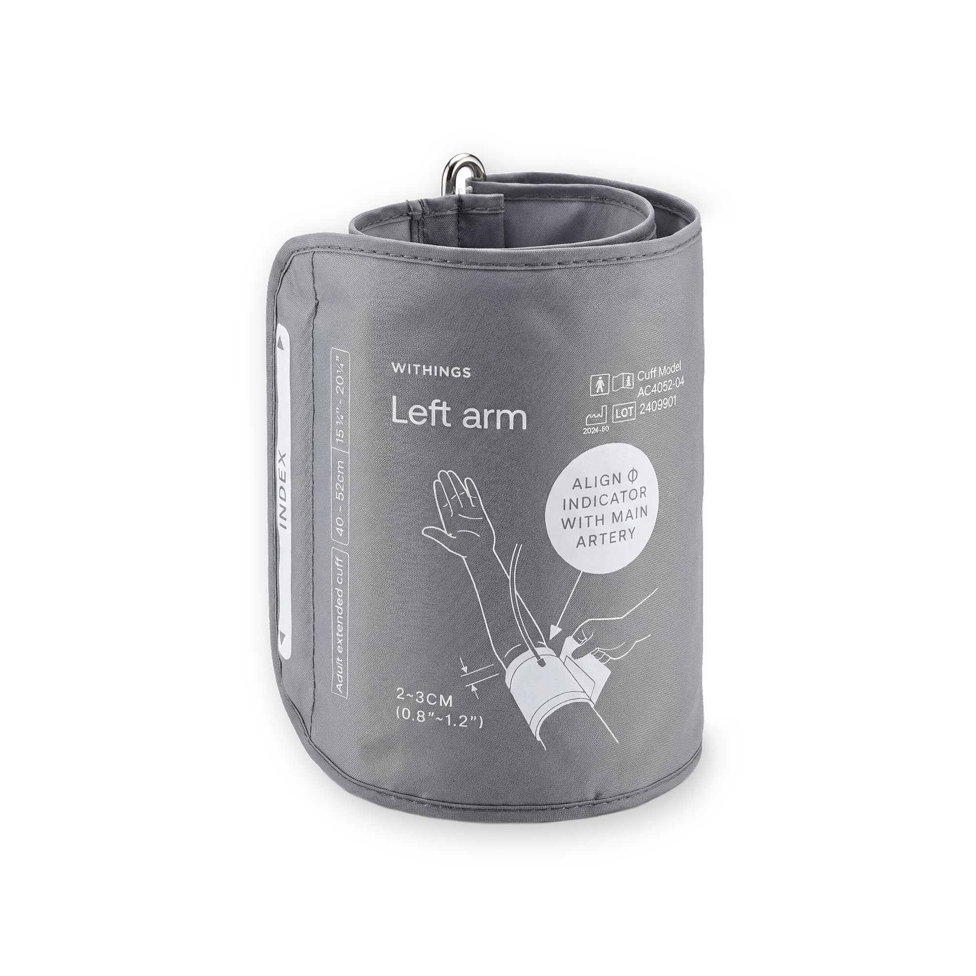 XL Blood Pressure Cuff 15.8-20.5 inches (40-52 cm) for Withings BPM Vision: Wi-Fi Smart Blood Pressure Monitor-image-28