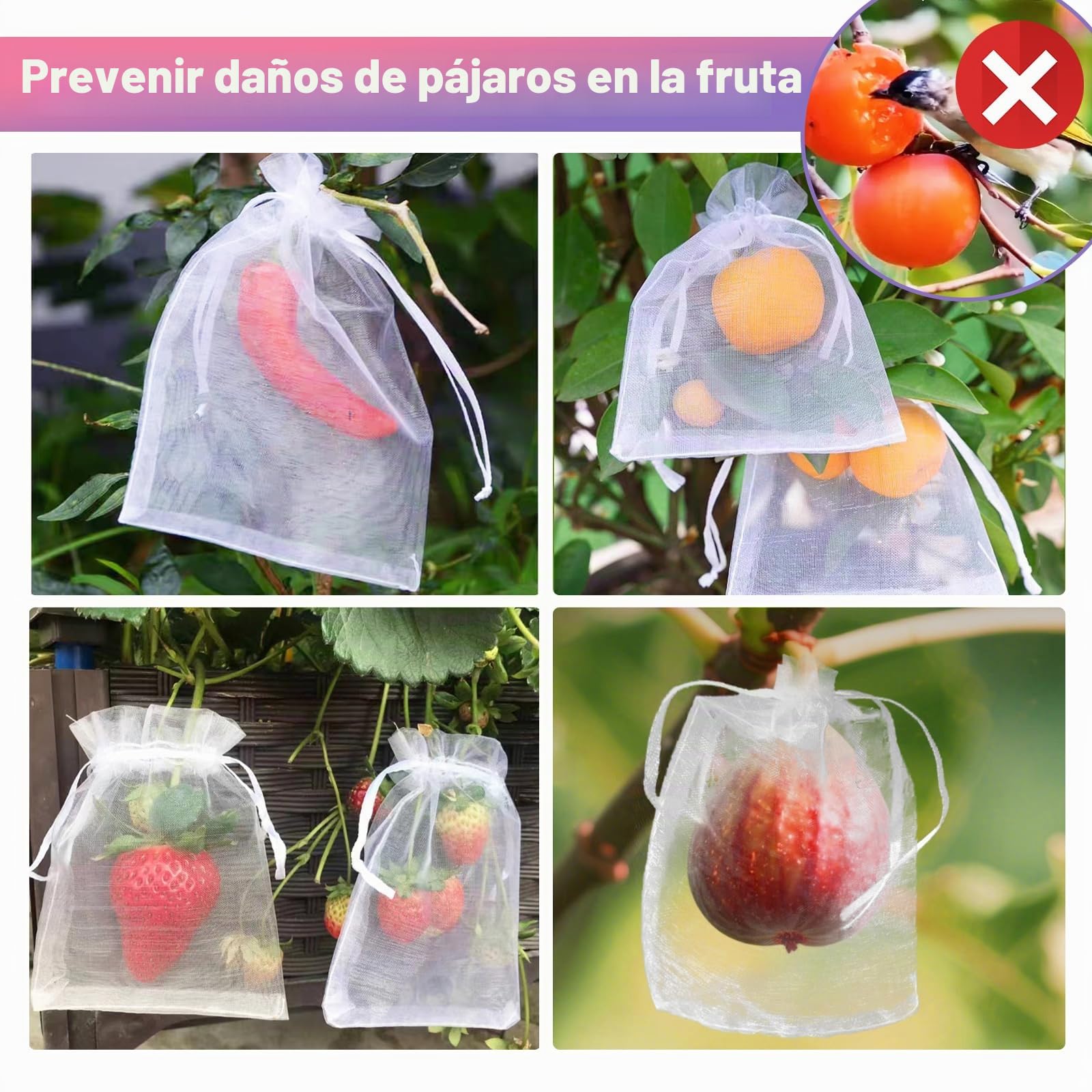 120 Piezas Bolsas de Organza 10x15 CM, Blancas Bolsitas de Tela Pequeñas con Cordóm, Bolsa Organza de Lavanda, Regalo, Joyas, Boda Favores, Caramelos para Festivales Fiestas Bodas Navidad