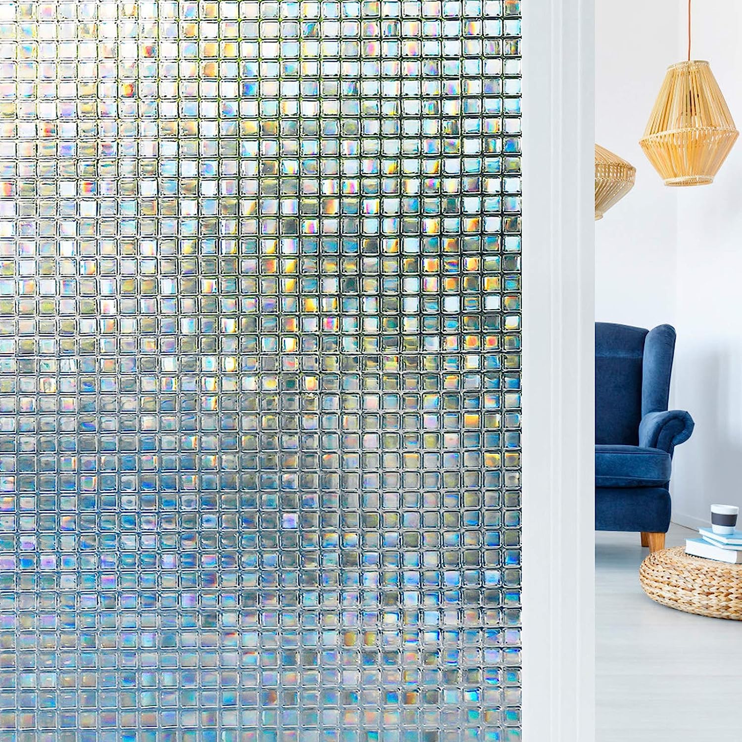 GK Trading Starlite Enterprises 3D Printed Window Privacy Sticker Glass Self Adhesive Decorative for Bathroom/Door Window/Heat Control/Sidelight/Anti UV (Small Mosaic,16 X 96 Inch) (B09D9M2BQJ) Amazon Price History, Amazon Price Tracker