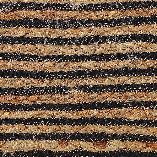 Miniatura 177 de REDEARTH · Taburete otomano de puf cubo, puf trenzado de yute para la sala de estar, dormitorio, guardería, patio, salón y otras habitaciones (14.5