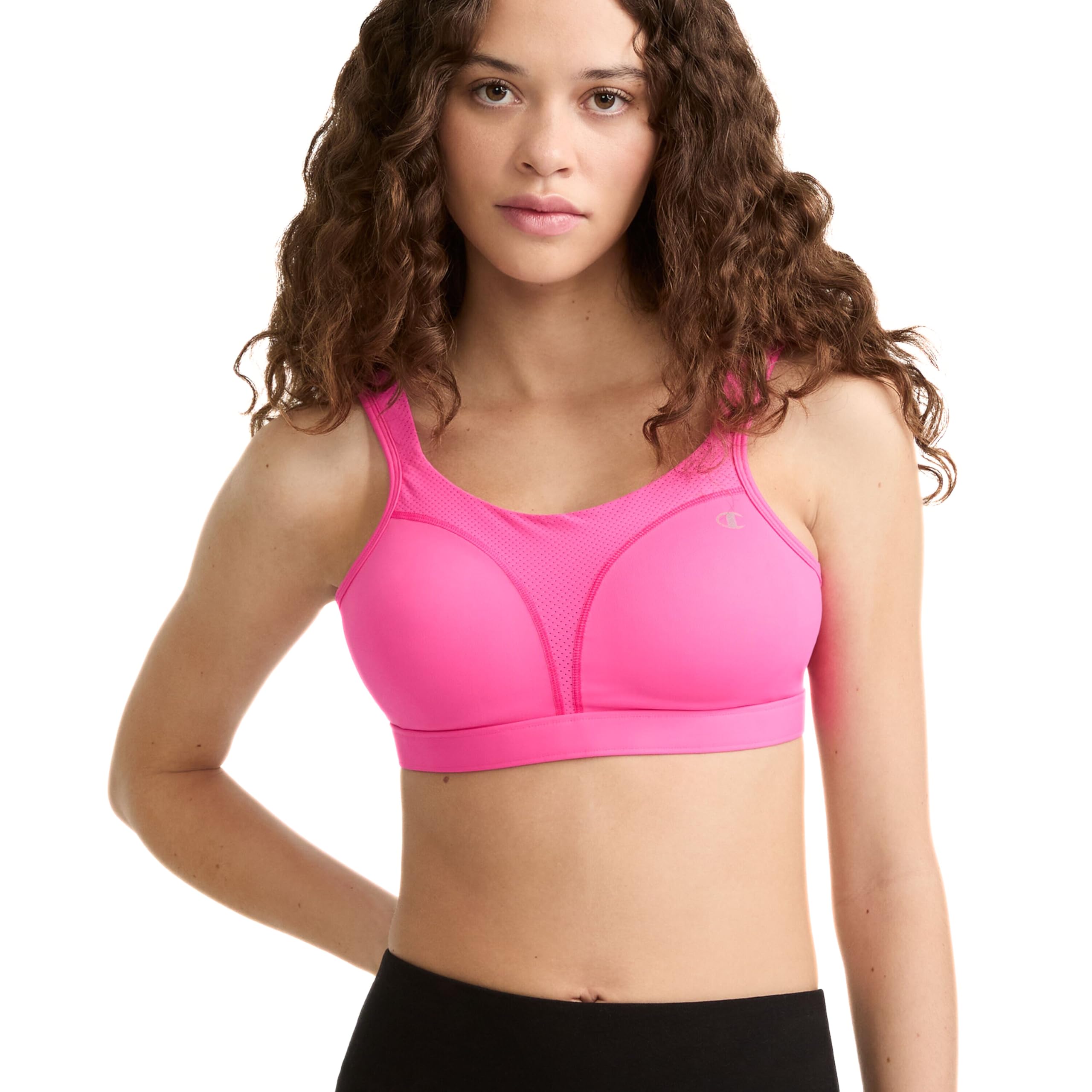 Champion Women's Sports Bra, Spot Comfort, Maximum Support, High-Impact Sports Bra for Women