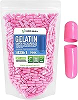 Vista 40 de XPRS Nutra Size 1 Empty Capsules - 100 Count Empty Gelatin Capsules - Pill DIY Capsule Filling - Pure Bovine Pill Gel Caps for Do-It-Yourself