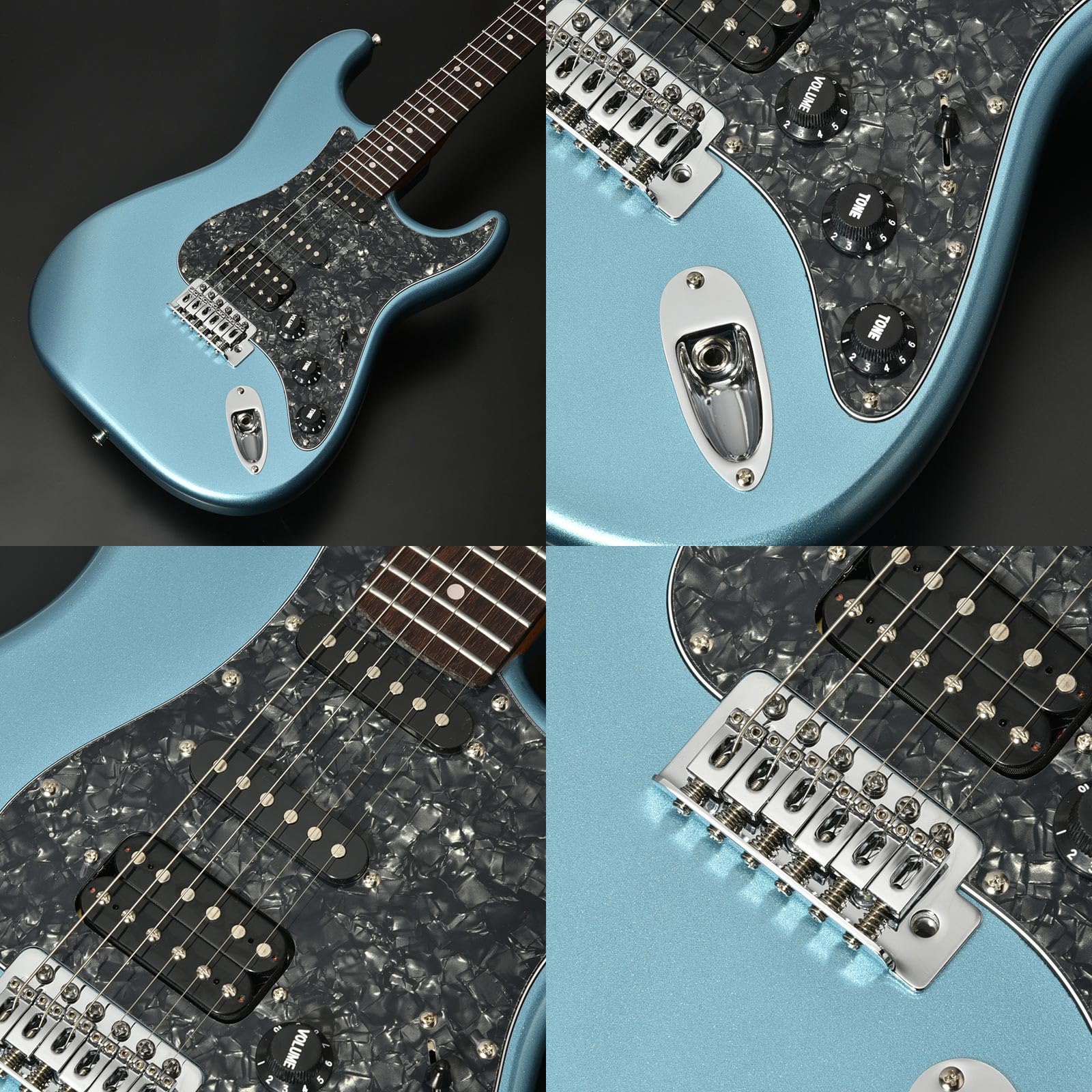 Amazon | Bacchus BST-2-RSM/R-BPPG エレキギター初心者14点セット