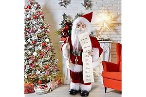 Uten Magical 18&quot; Santa Figure with Handy Santa Hat-Shaped Gift Bag