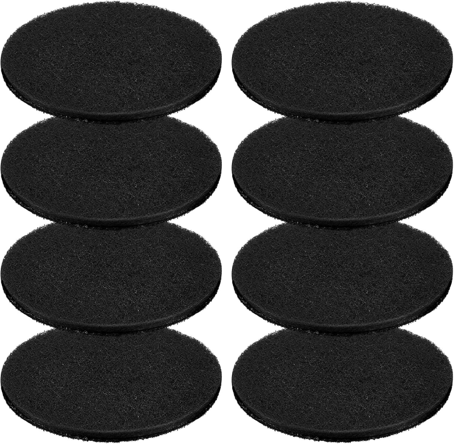 Pangda 8 Pack Oval-Shaped Charcoal Filters for Compost Bucket Countertop Bin Pails in Indoor, Activated Charcoal Filter Dimensions Approx 6-1/2 x 5 Inches 3/8 Inch Thick