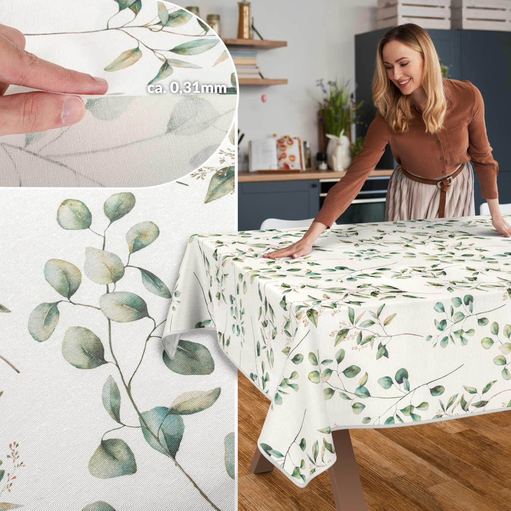 ANRO Nappe En Tissu Textile Lavable - Aromatique - 100 X 140 Cm