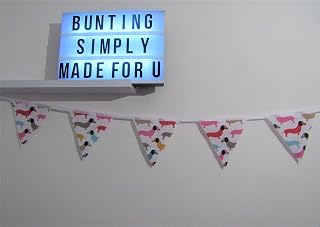Dachshund bunting, Sausage dog bunting, Daxi, dog garland, pastel bunting, pet lovers garland, fabric handmade, girl boy bedroom