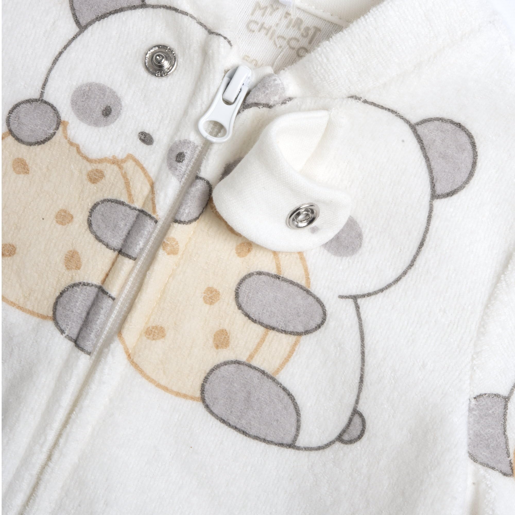 Chicco, Tutina Neonato/Neonata, con Comoda Apertura Frontale con Zip, in Caldo e Morbido Tessuto, Lavabile in Lavatrice, Abbigliamento Neonato/Neonata 0-24 Mesi, Idea Regalo Nascita, Designed in Italy