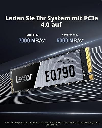 Lexar EQ790 2TB NVMe SSD M.2 2280 PCIe Gen4x4 Internal Solid State Drive, Up to 7000MB/s Read & 5000MB/s Write, High-Speed Storage Compatible with PS5, Desktop and Laptop - 2