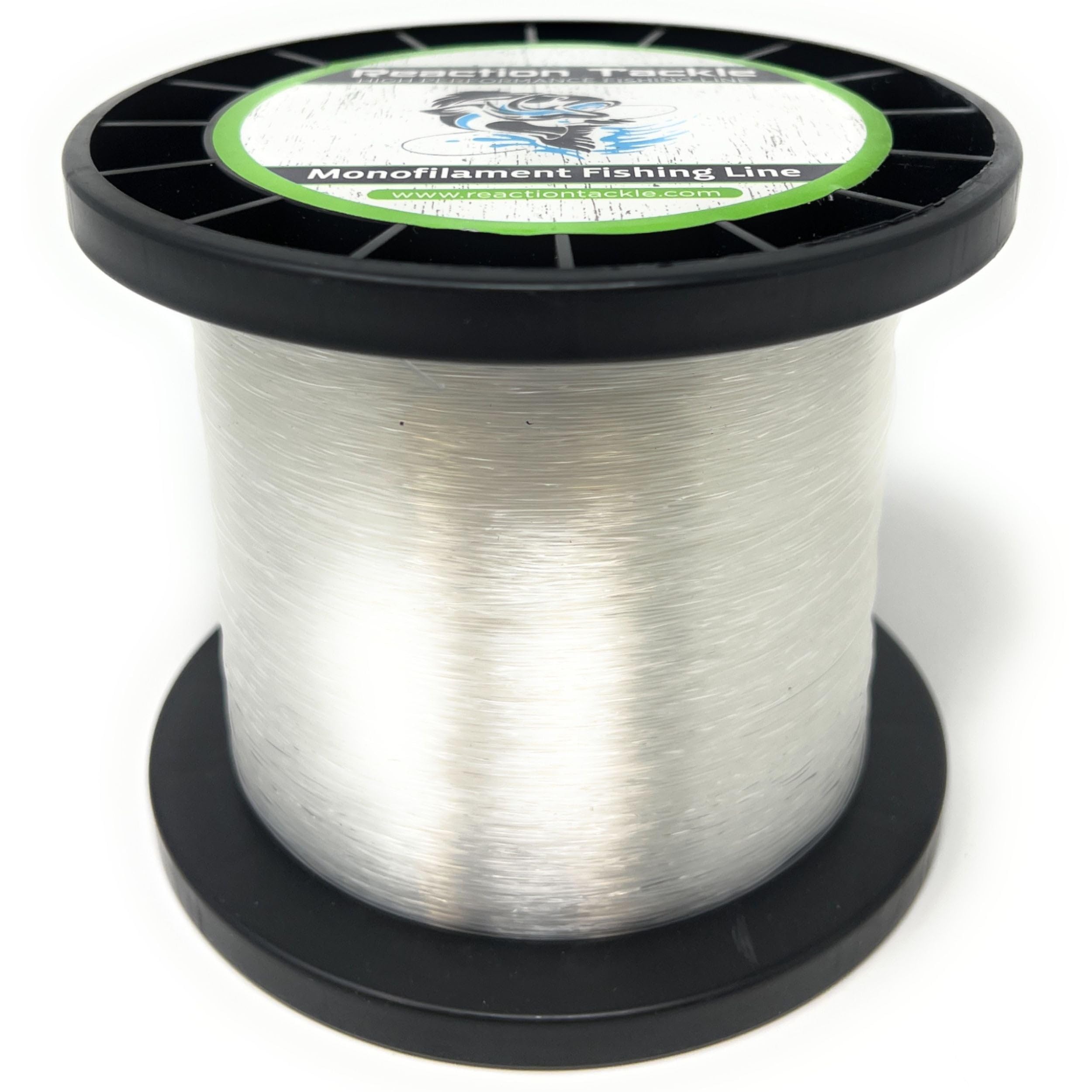 Reaction Tackle Monofilament Fishing Line- Strong and Abrasion-Resistant Nylon Mono, Smooth and Long Casting - Low Memory- Freshwater and Saltwater Fishing Monofilament Line