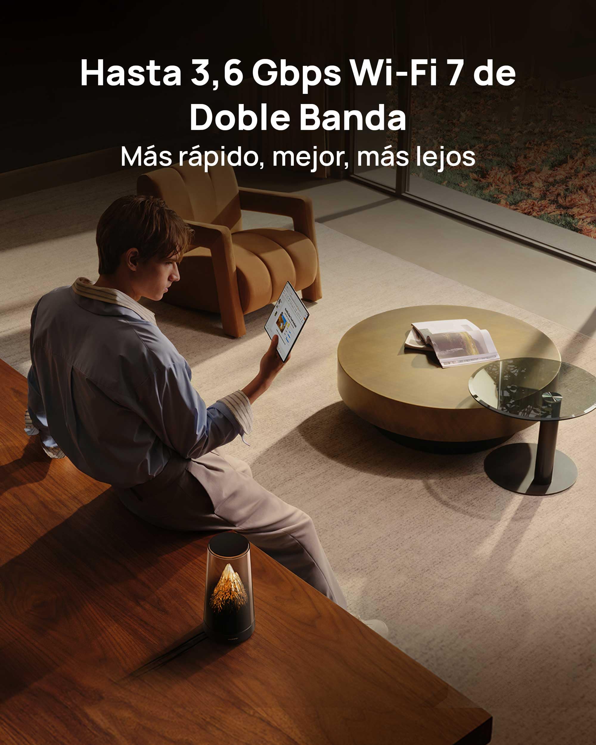 HUAWEI WiFi Mesh X3 Pro Suite Router, WiFi 7 BE3600 de Doble Banda, Cobertura para Todo el Hogar Roaming Fluido, Configuración Fácil, Control Parental, Gaming, para 3-4 Habitaciones, Negro