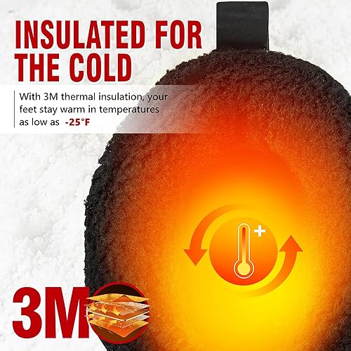 Miniatura 2 de R CORD Snow Boots for Men Waterproof Mens Snow Boots Non-Slip Insulated Warm Durable Winter Boots for Men Winter Hiking Boots High Traction Outdoor