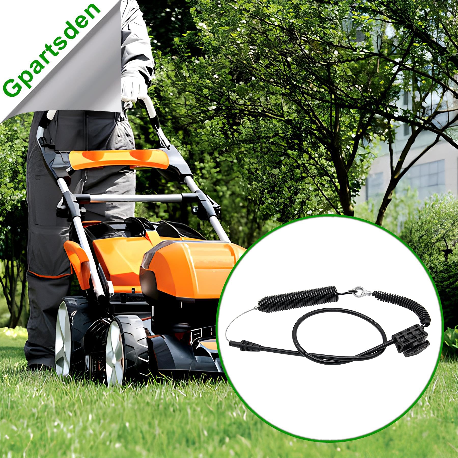 PTO Handle Cable For Cub Cadet MTD Mowers | 37" Cable Fits XT1 XT2 LX46 LX42 Models