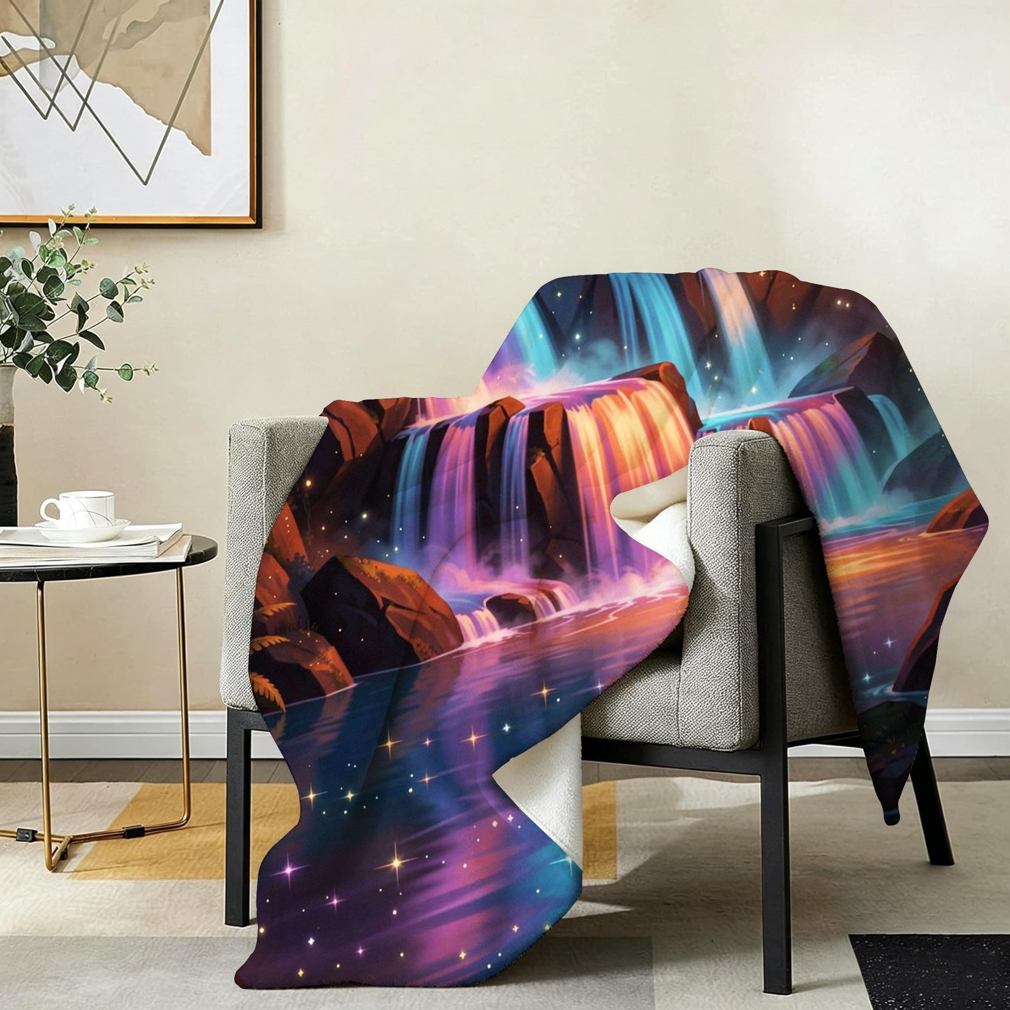 Manta Entretiempo Grande, Cascada de Colores, 220x240 cm, AQ6113