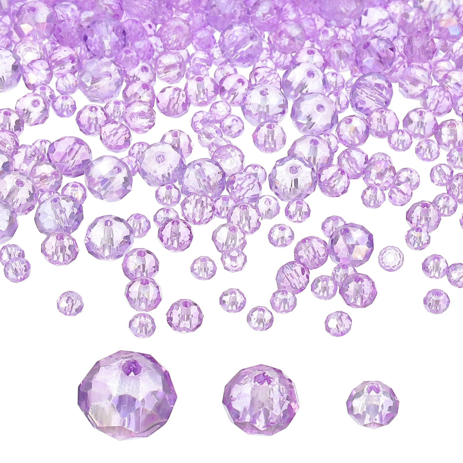PATIKIL Rondelle Crystal Beads