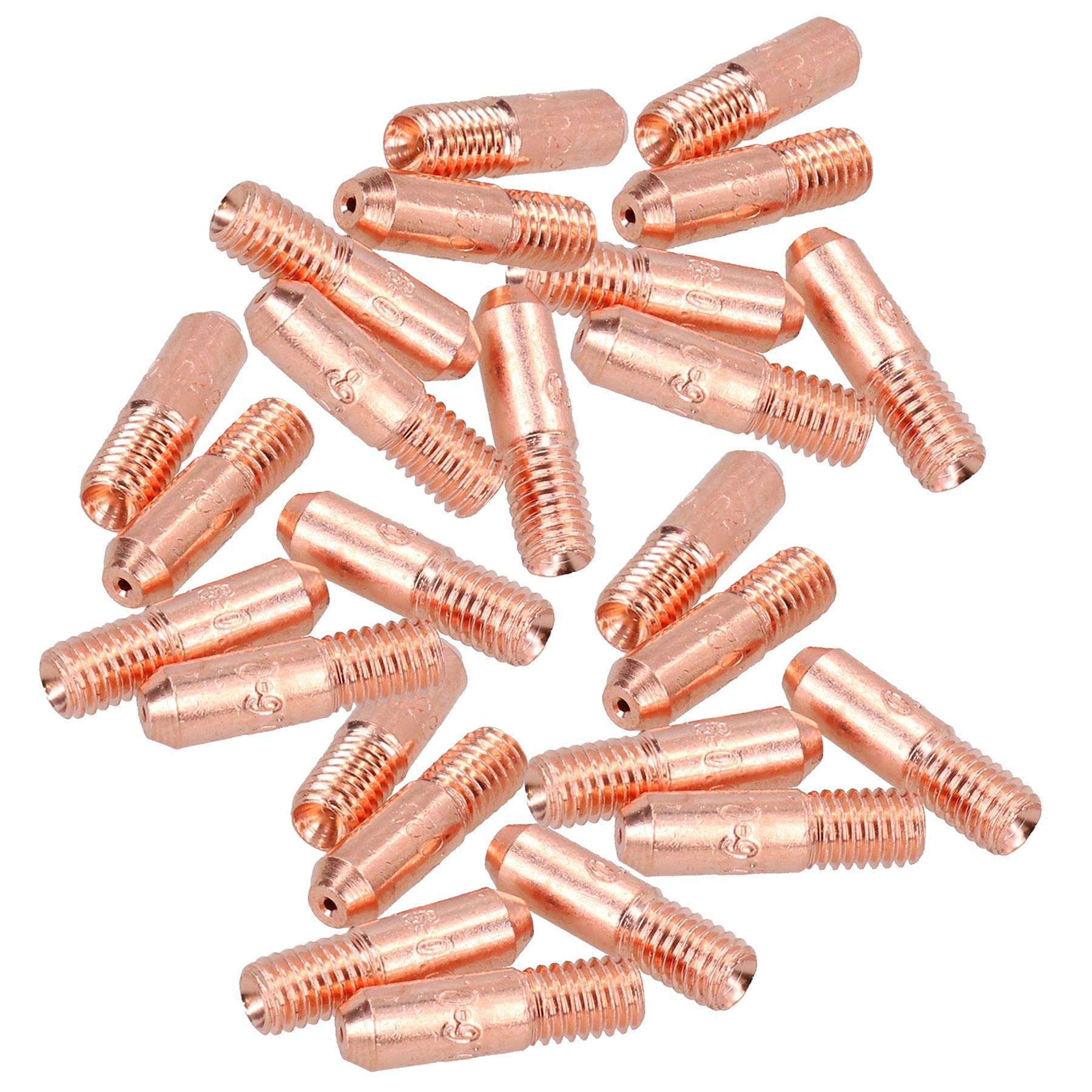 0.6mm Mini Contact Tips 25pk Hobby Welding Torch Welder MIG Gas M5 Thread