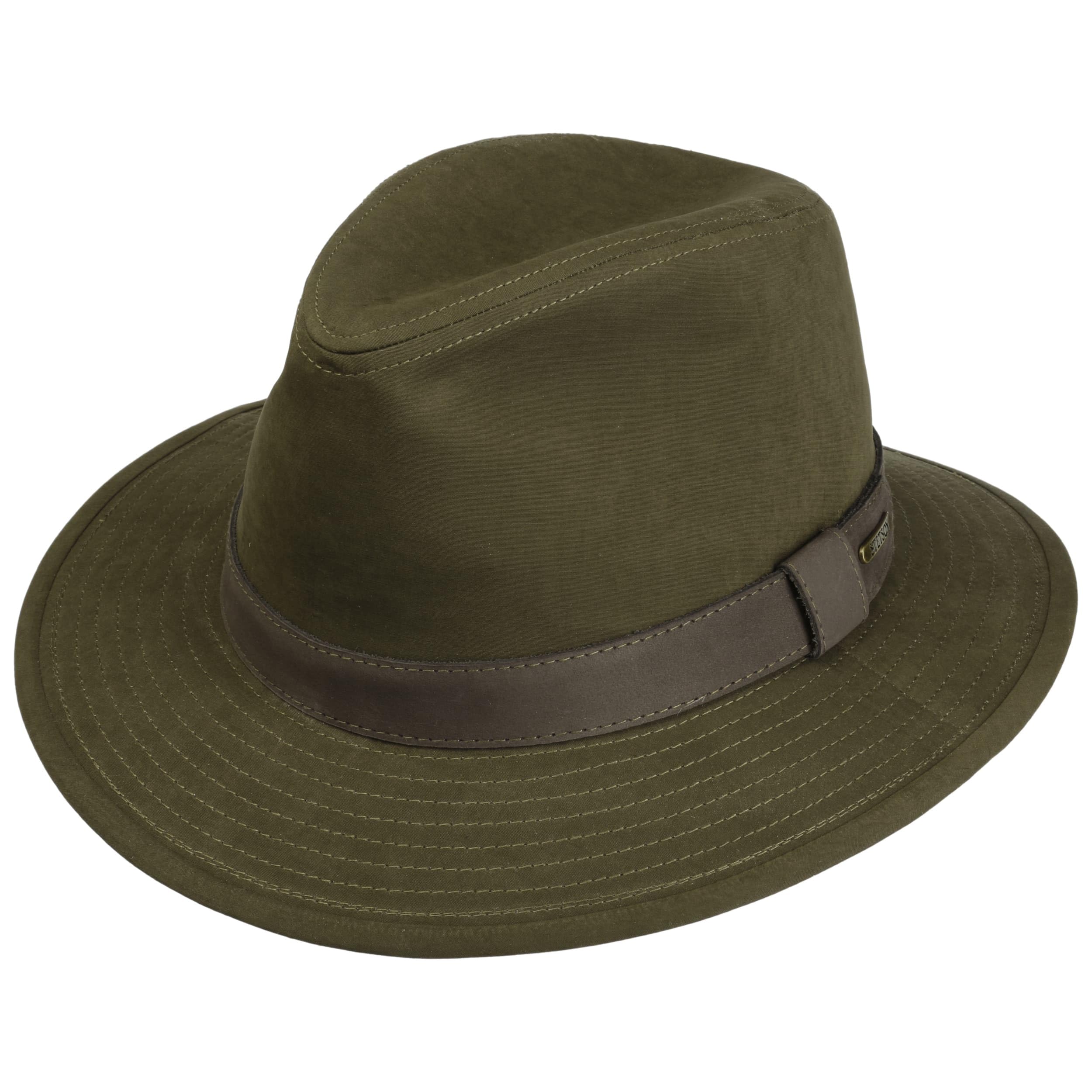 Stetson Waxed Traveller Stoffhut Ledergarnitur Herren Sommer Winter