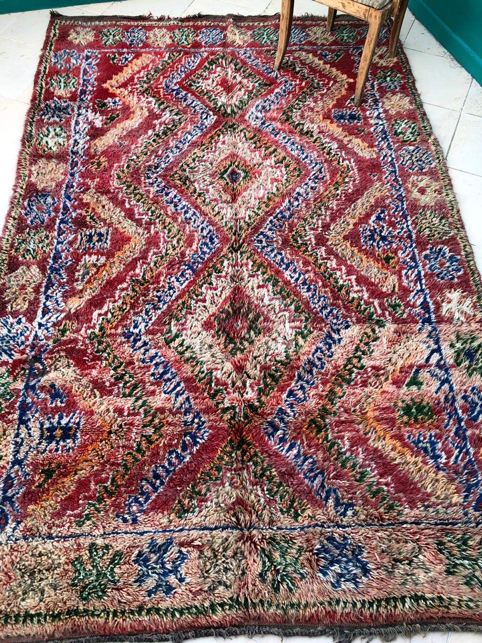 Tapis Beni Mguild vintage | Tapis berbère marocain 350 x 185 - France