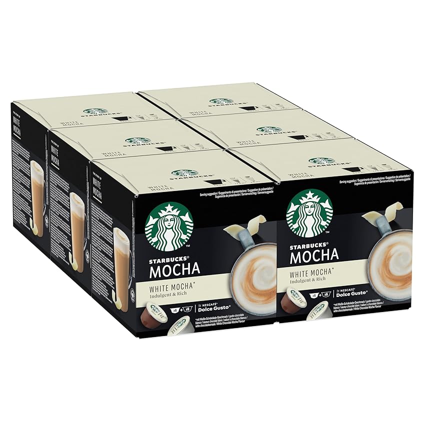 Immagine del prodotto STARBUCKS White Mocha di Nescafé Dolce Gusto 6 x 12 (72 Capsules)